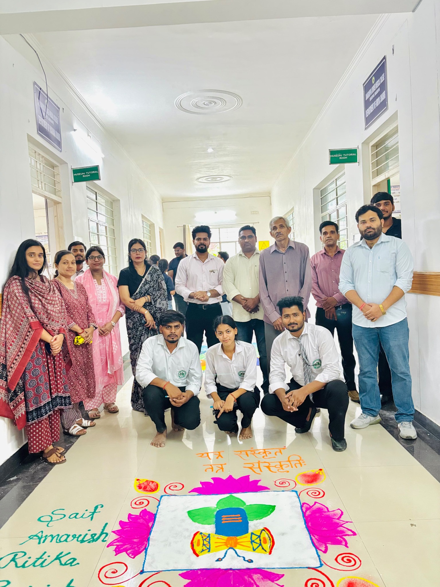 Students and faculty participating in campus activities