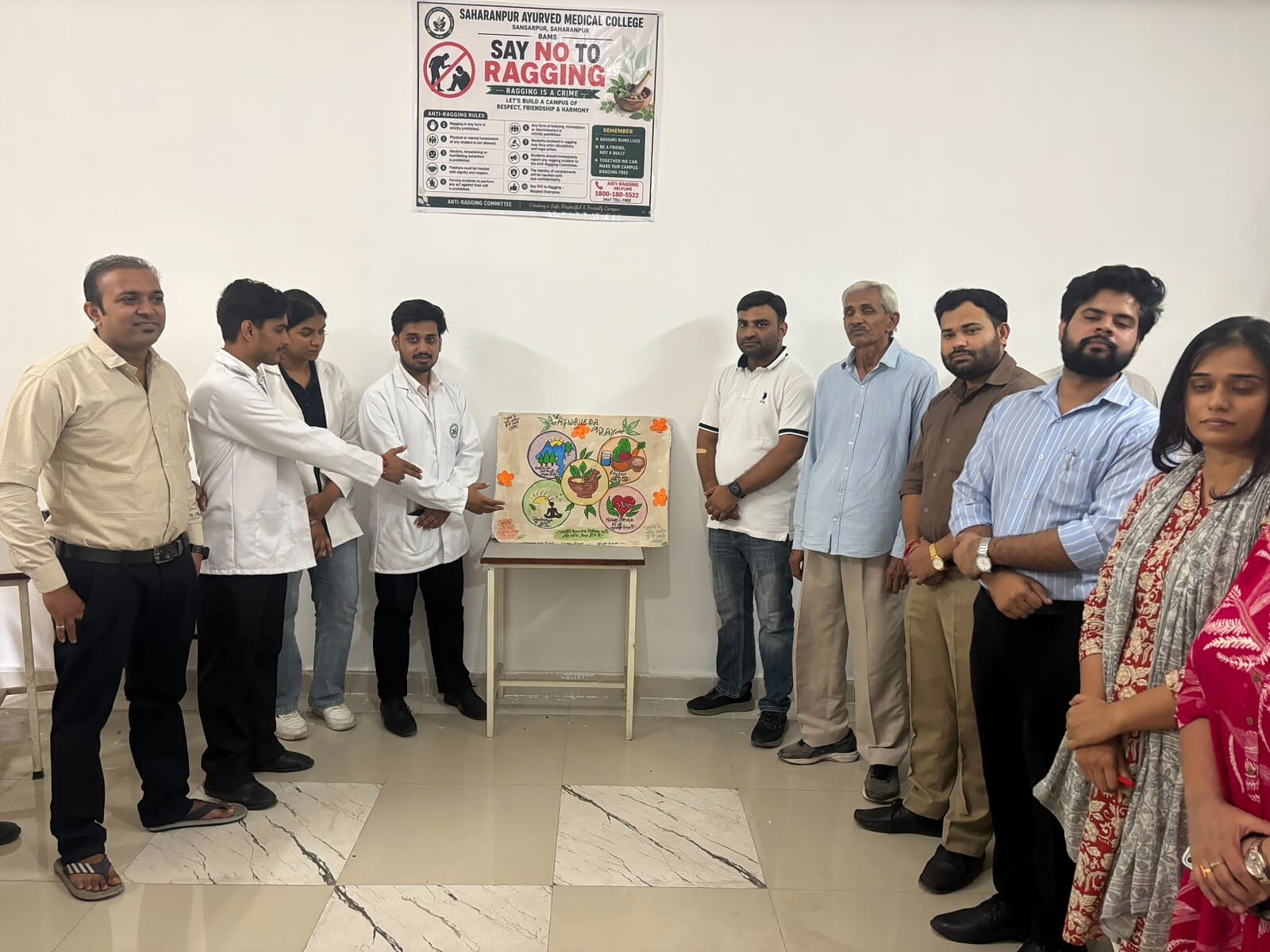 Ayurveda Day artwork presentation