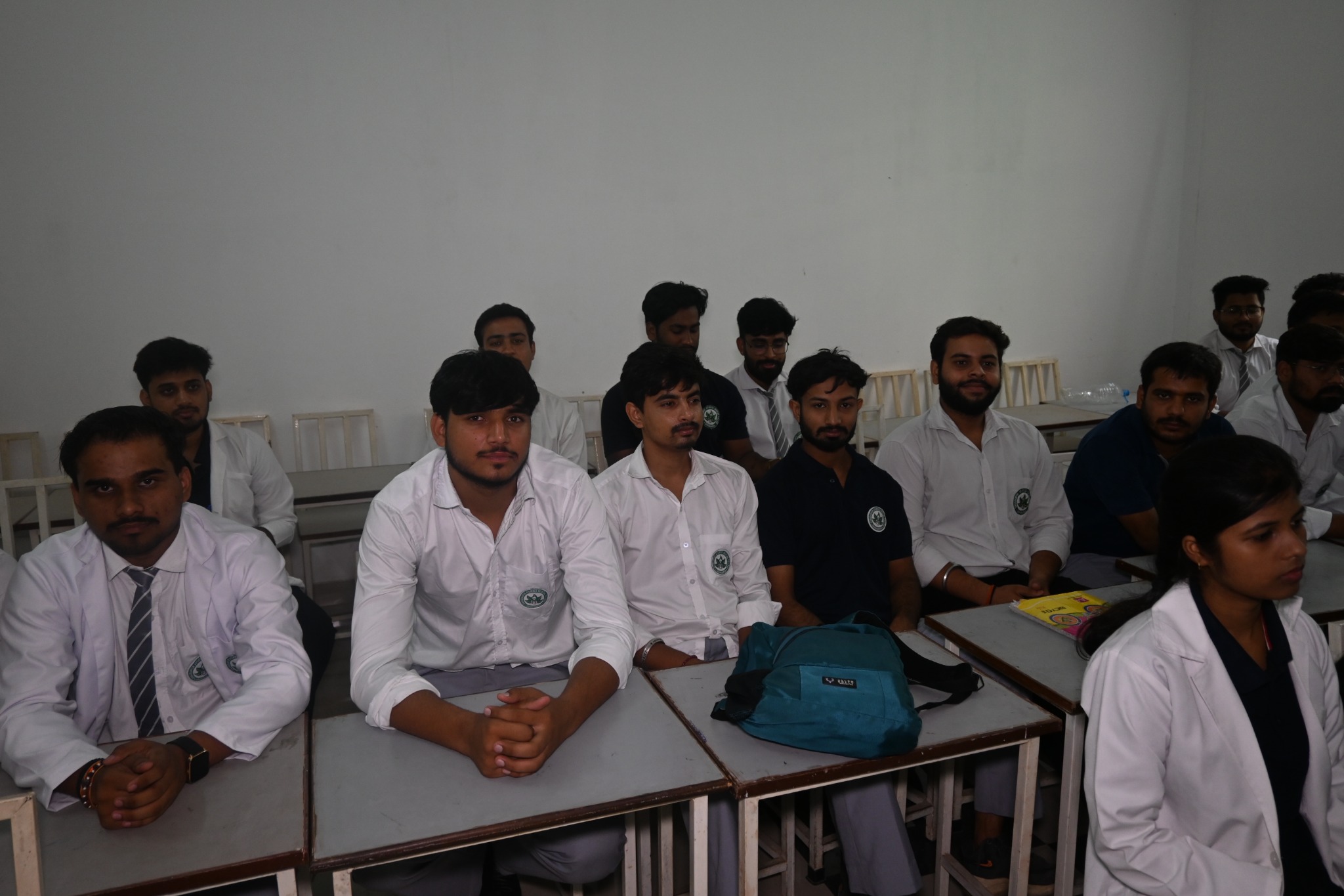 BAMS students seated in a college classroom