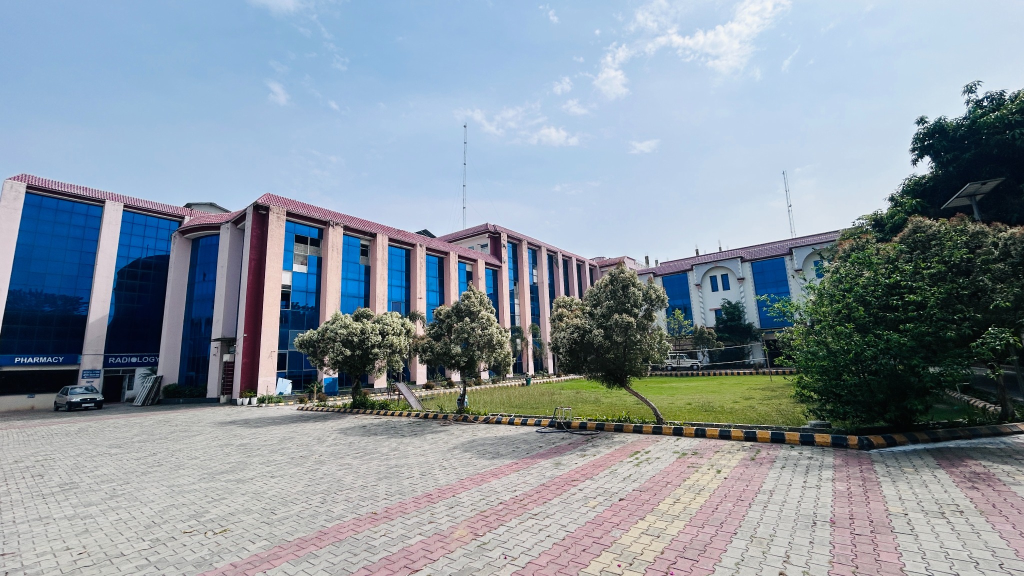 Panoramic view of Saharanpur Ayurved Medical College campus