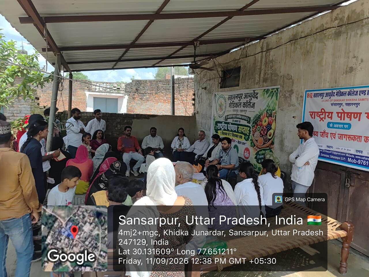 Community nutrition awareness activity during National Nutrition Week