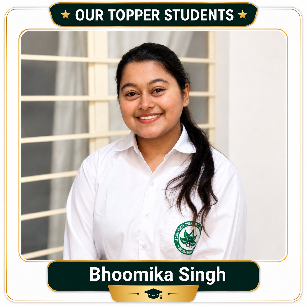 Bhoomika Singh - topper student