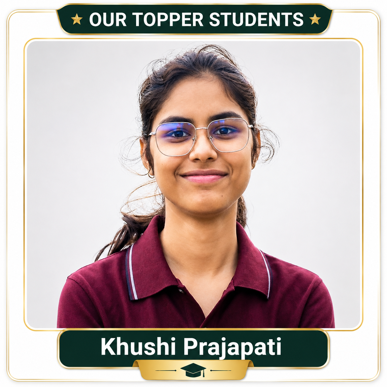 Khushi Prajapati - topper student