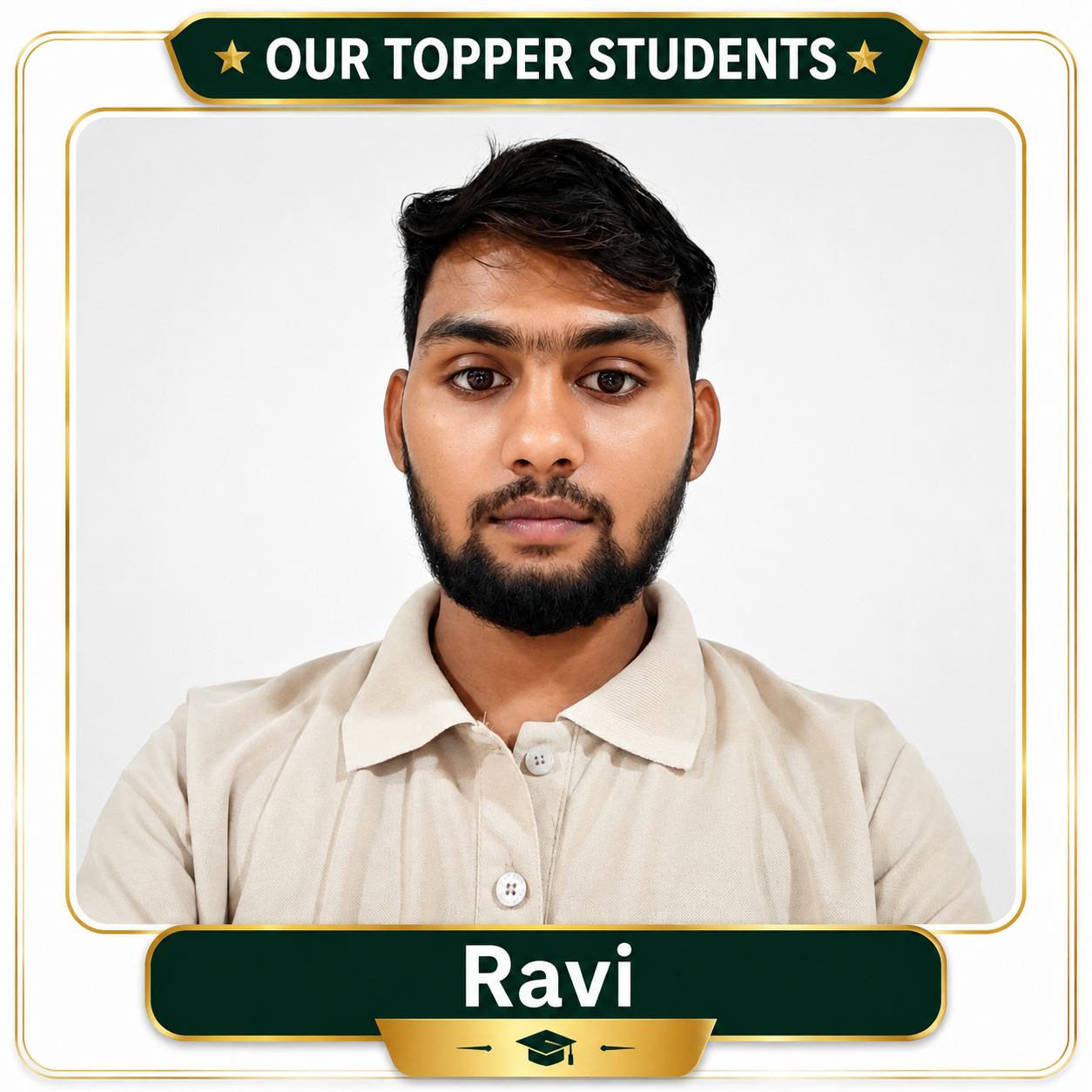 Ravi - topper student
